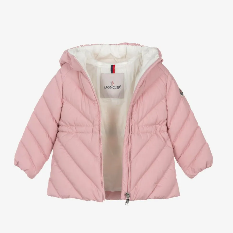 Girls Pink Sanaa Hooded Down Coat