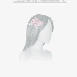 Girls Pink Satin Bow Hair Clips (3 Pack)