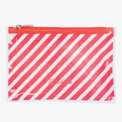 Girls Pink Scallop Stripe Bikini