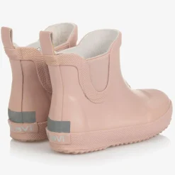 Girls Pink Short Rain Boots