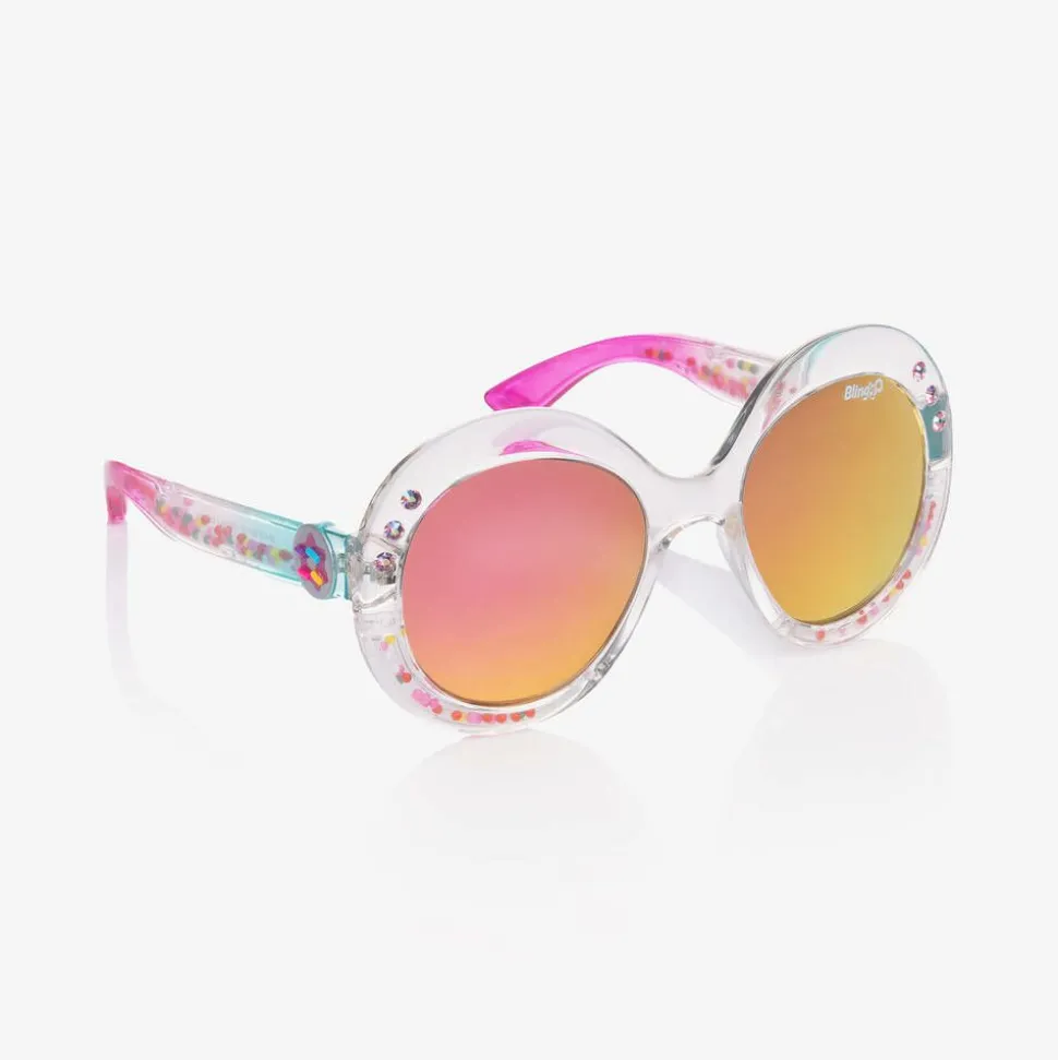 Girls Pink Sprinkle Sunglasses (UVA/UVB)