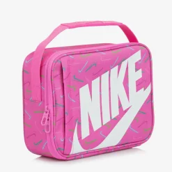 Girls Pink Swoosh Logo Lunch Bag