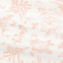 Girls Pink Toile de Jouy Print Scarf (65cm)