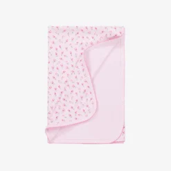 Girls Pink Tulip Blossoms Cotton Blanket (73cm)