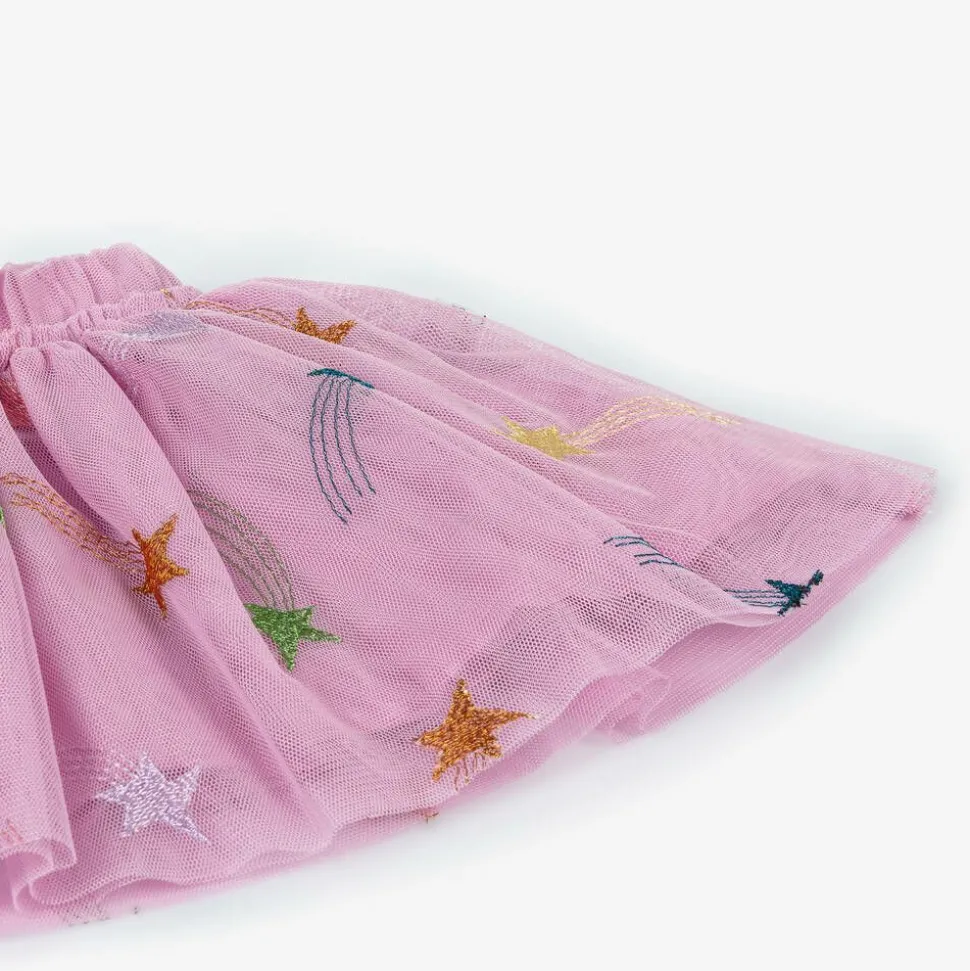 Girls Pink Tulle Shooting Star Skirt