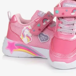 Girls Pink Unicorn Light-Up Trainers