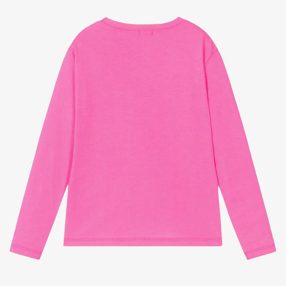 Girls Pink Wild Flowers Top