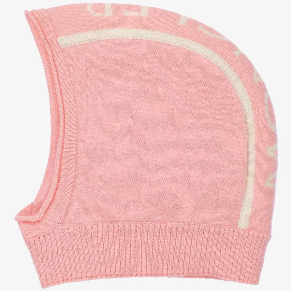 Girls Pink Wool Balaclava