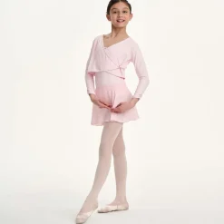 Girls Pink Wrap Cardigan