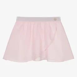 Girls Pink Wrap Skirt