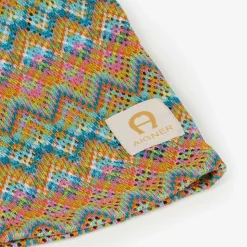 Girls Pink ZigZag Wide-Leg Trousers