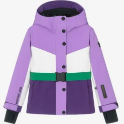 Girls Purple & White Corserey Ski Jacket