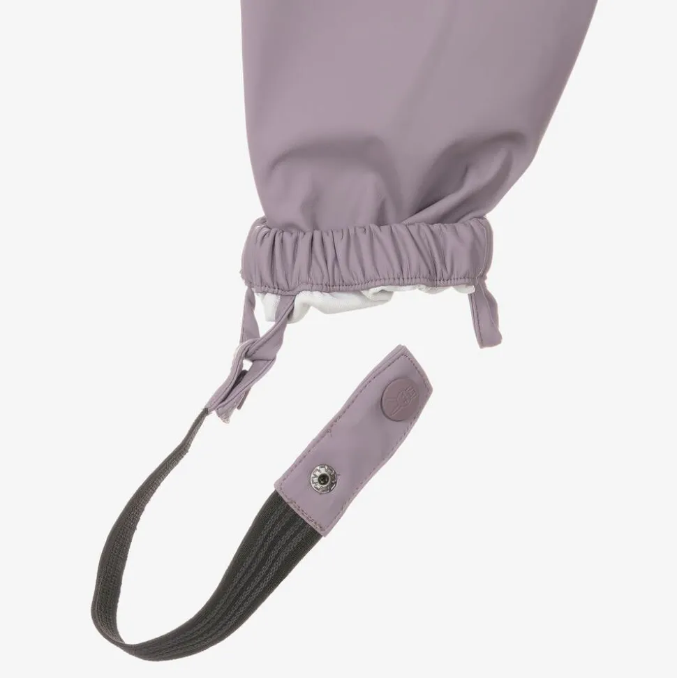 Girls Purple Hop The Bunny Rainsuit