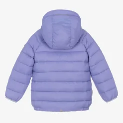 Girls Purple Packable Puffer Jacket