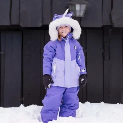 Girls Purple Sparkle The Unicorn  Ski Jacket