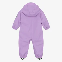 Girls Purple Waterproof Rainsuit
