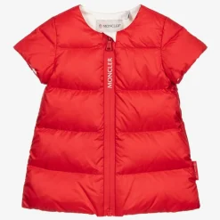 Girls Red Down Padded Dress