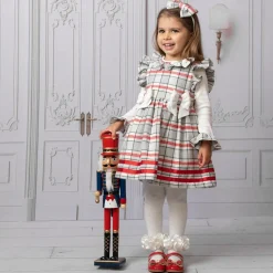 Girls Red Faux Leather Pumps