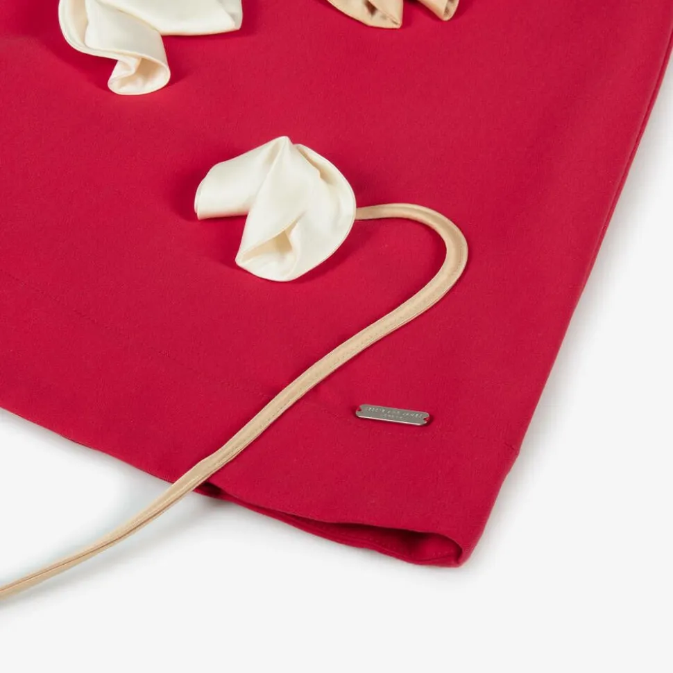 Girls Red Floral Dress