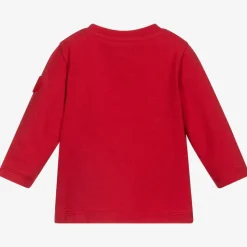 Girls Red Giant Logo Top