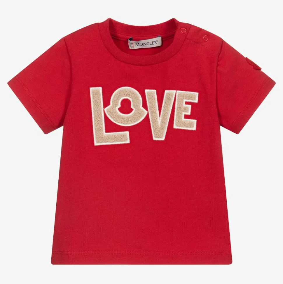 Girls Red Love T-Shirt