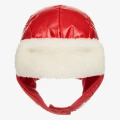Girls Red Padded Hat