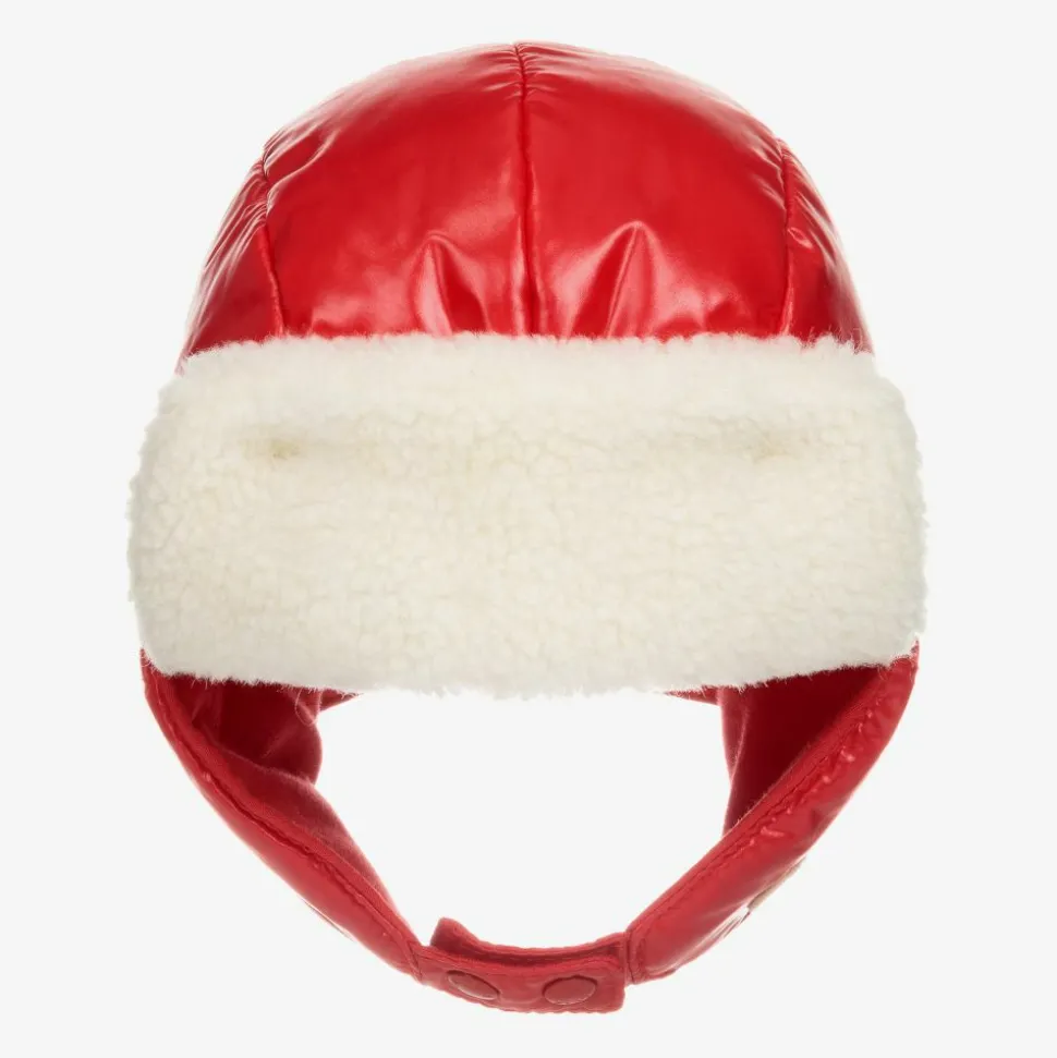 Girls Red Padded Hat