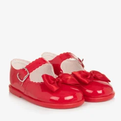 Girls Red Patent First Walker Shoes
