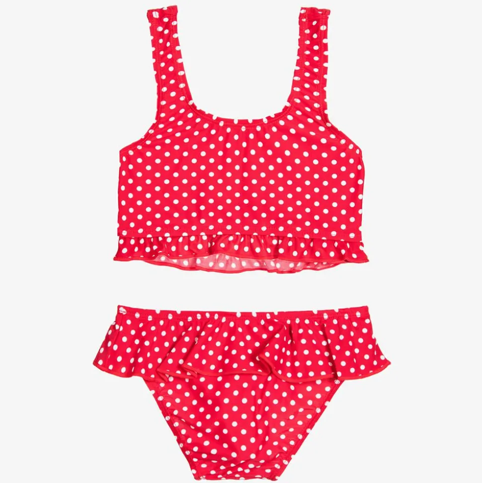 Girls Red Polka Dot Bikini