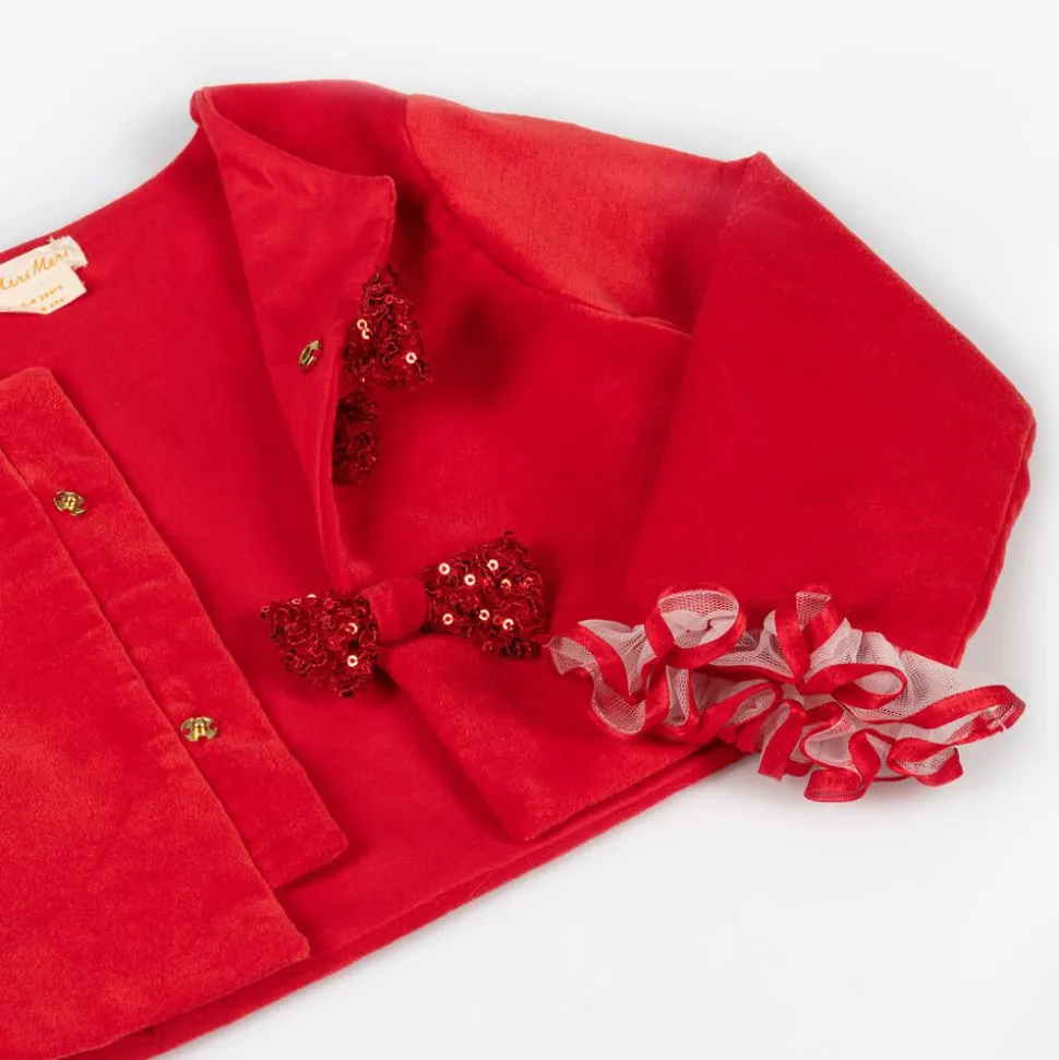 Girls Red Santa's Little Helper Costume