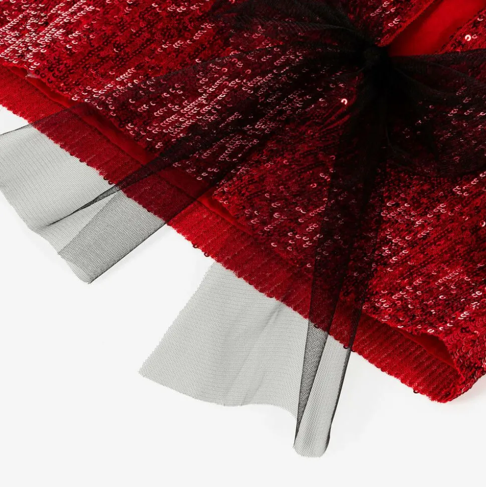 Girls Red Sequinned Jacket