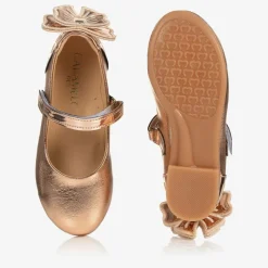 Girls Rose Gold Ballerina Shoes