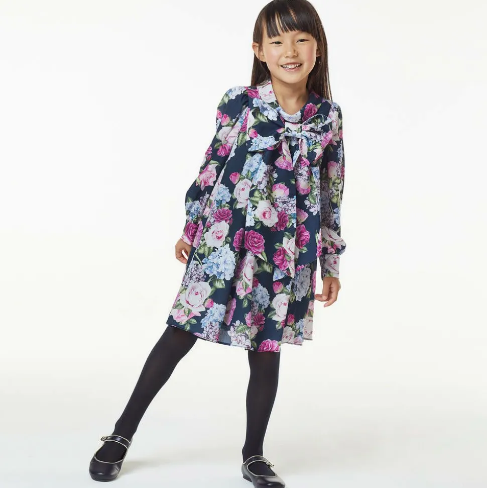 Girls Sheer Navy Blue Matt Tights