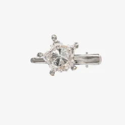 Girls Silver Crown Hair Clip (5cm)