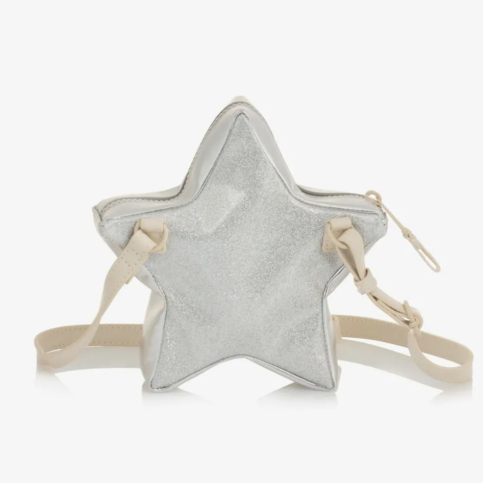Girls Silver Star Shoulder Bag (17cm)