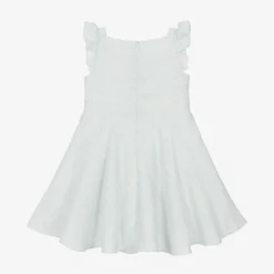 Girls Sparkly Blue Tweed Dress