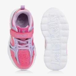 Girls Sparkly Pink Light-Up Trainers