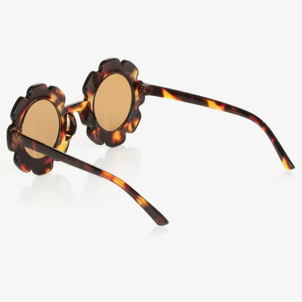 Girls Tortoisehell Flower Sunglasses