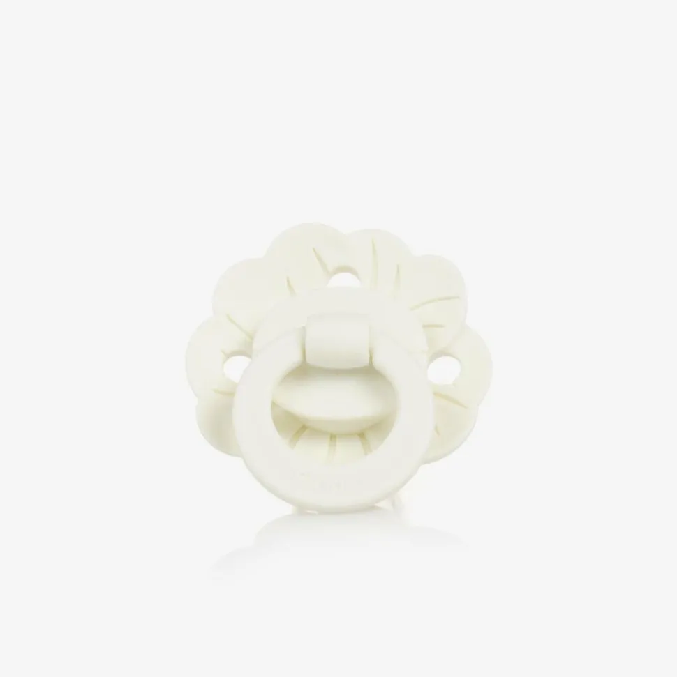 Girls White Binky Bloom Dummy