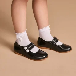 Girls White Bow Cotton Socks