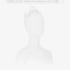 Girls White Bow Hairband