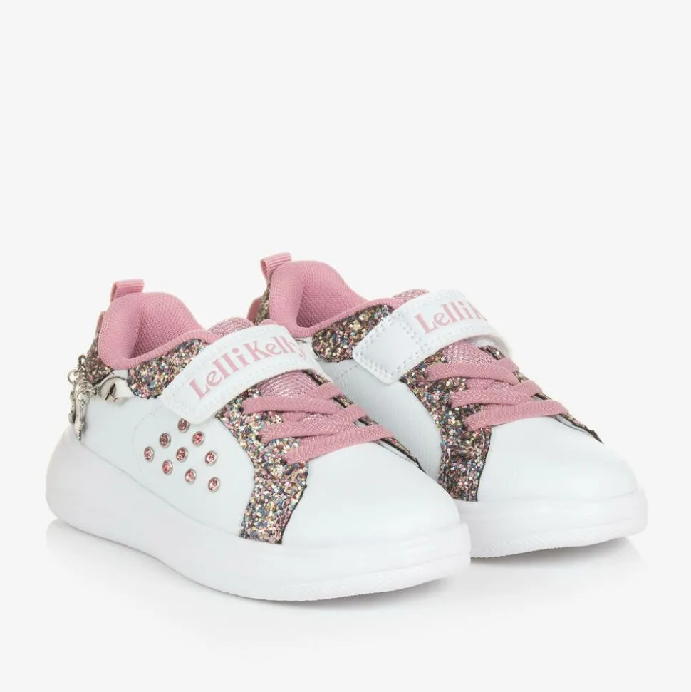 Girls White Bracelet Trainers