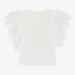 Girls White Cotton 3rd Birthday T-Shirt