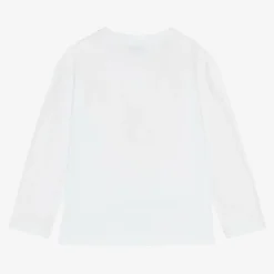 Girls White Cotton Top