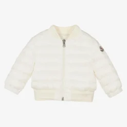 Girls White Down Padded Ter Jacket