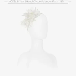 Girls White Flowers Hairband
