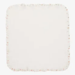 Girls White Supima Cotton Opera Blanket (82cm)