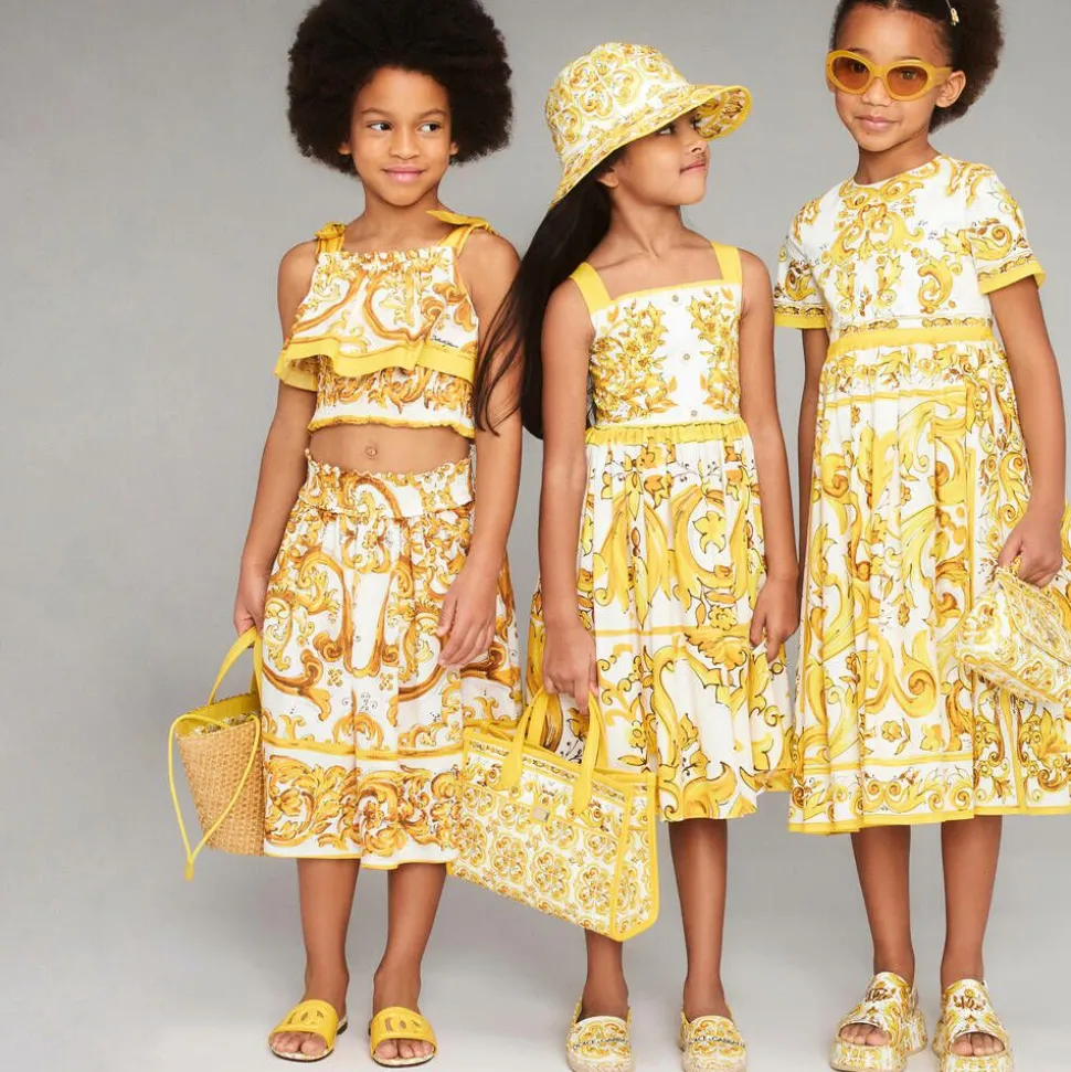 Girls Yellow Majolica Cotton Blouse