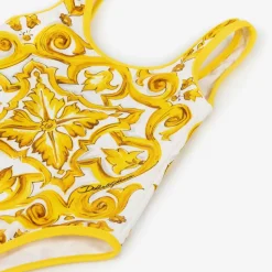 Girls Yellow Majolica Swimsuit
