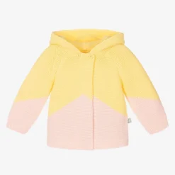 Girls Yellow Organic Cotton Cardigan